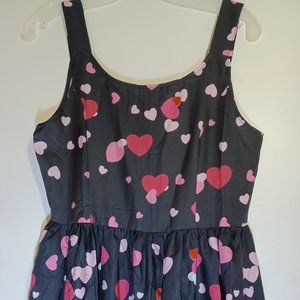 Fun sun dress with hearts-Medium